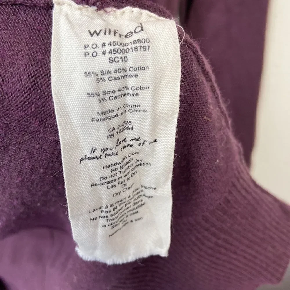 Artizia | Wilfred Flaubert Silk & Cashmere Cardigan Sz XXS